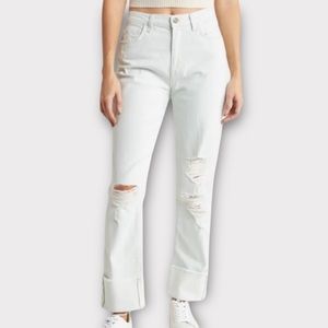 Current/Elliott Women’s Jeans Size 26 Relaxed Cuff Boyfriend Fit Denim NWT